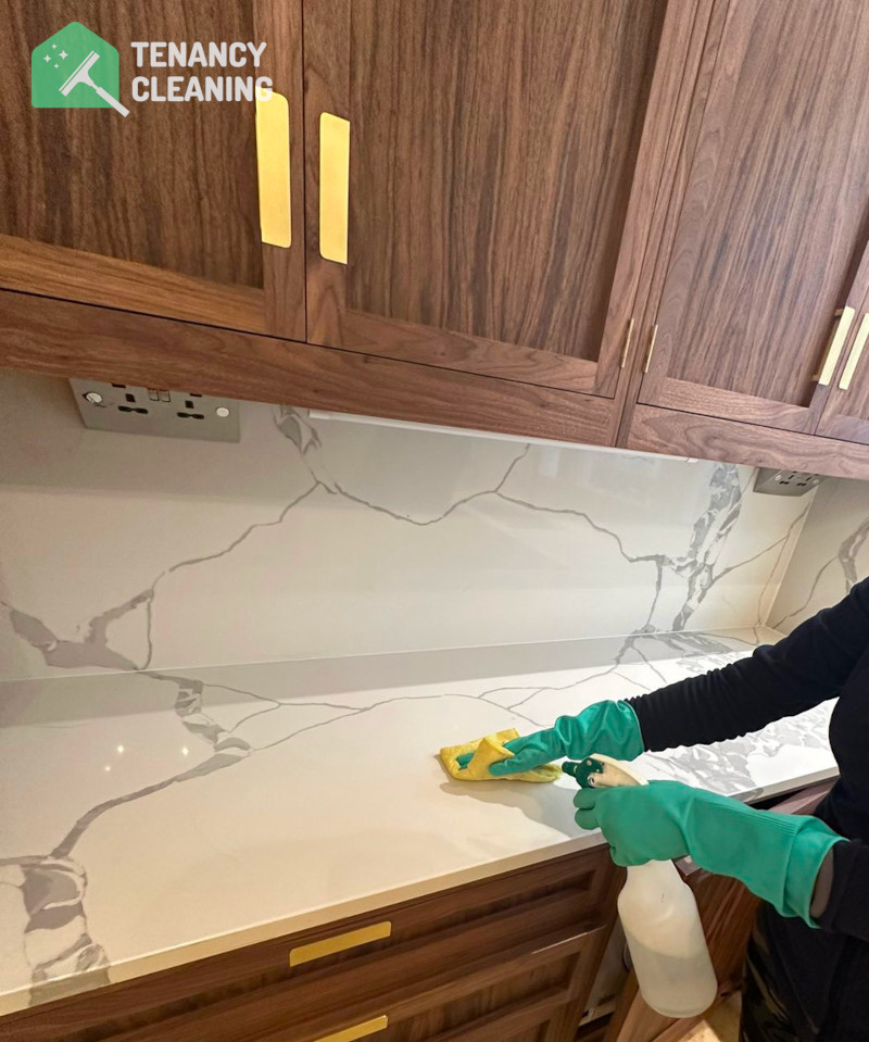 End of Tenancy Kitchen Countertop Cleaning in The Burroughs